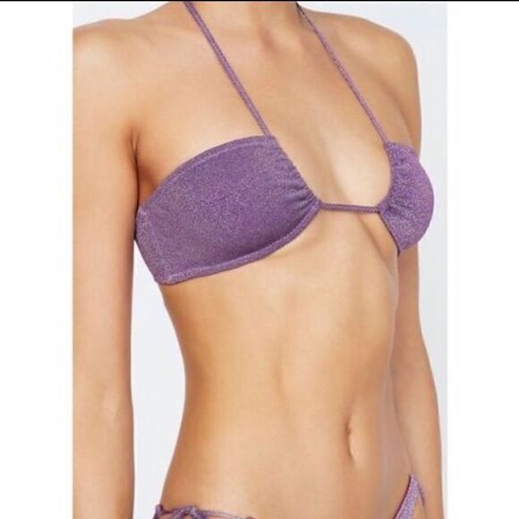 TRIANGL TOP ONLY ASTER - VIOLET SPARKLE SET NO BAG NEW WITH TAGS - Picture 4 of 5